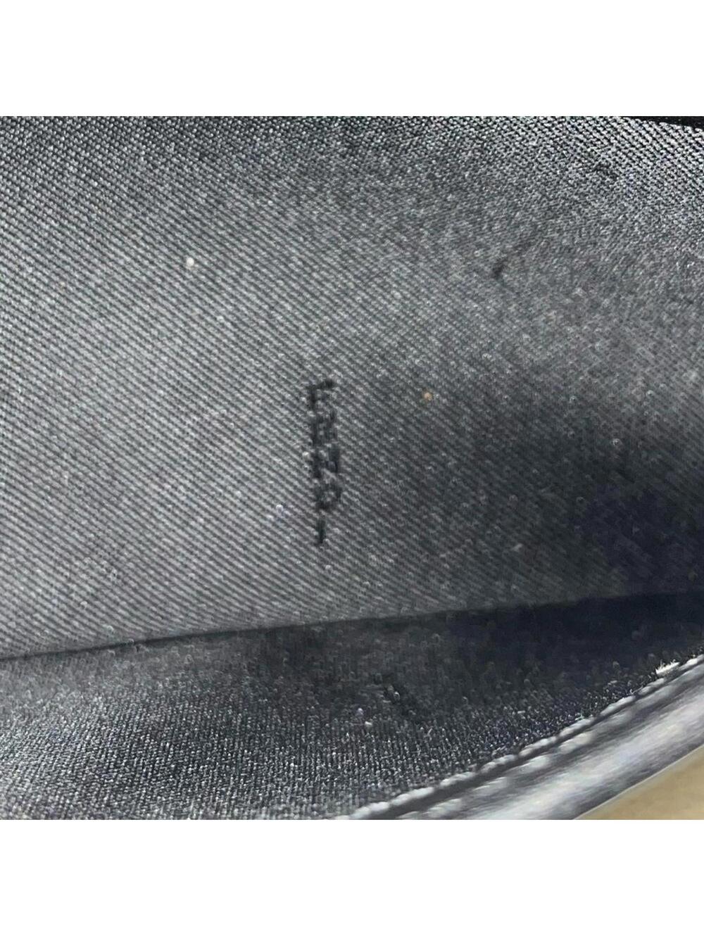 FENDI Zucchino Monogram Canvas Long Bi-Fold Wallet, Black, Vintage - Picture 9 of 14